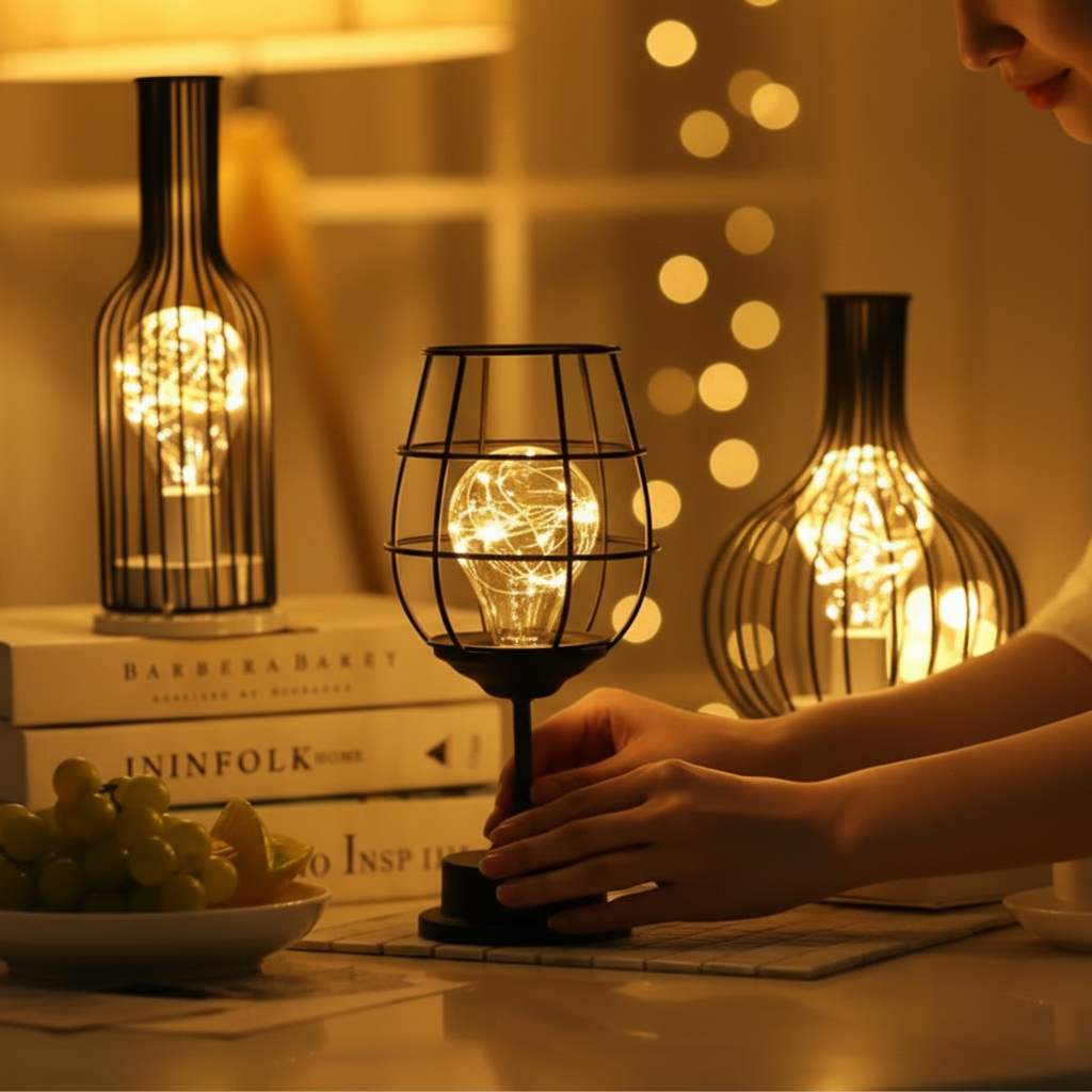Sento Draadloze Tafellamp | Oplaadbaar Stalen Design voor Sfeerverlichting