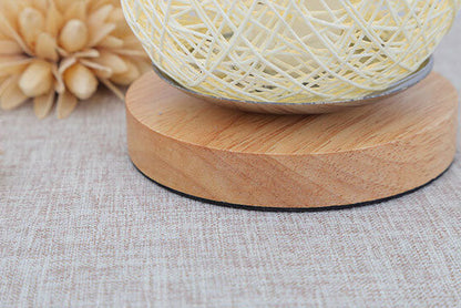 Sento Tafellamp | Rotan & Hout, Japandi-Stijl