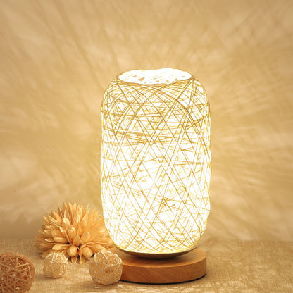 Sento Tafellamp | Rotan & Hout, Japandi-Stijl
