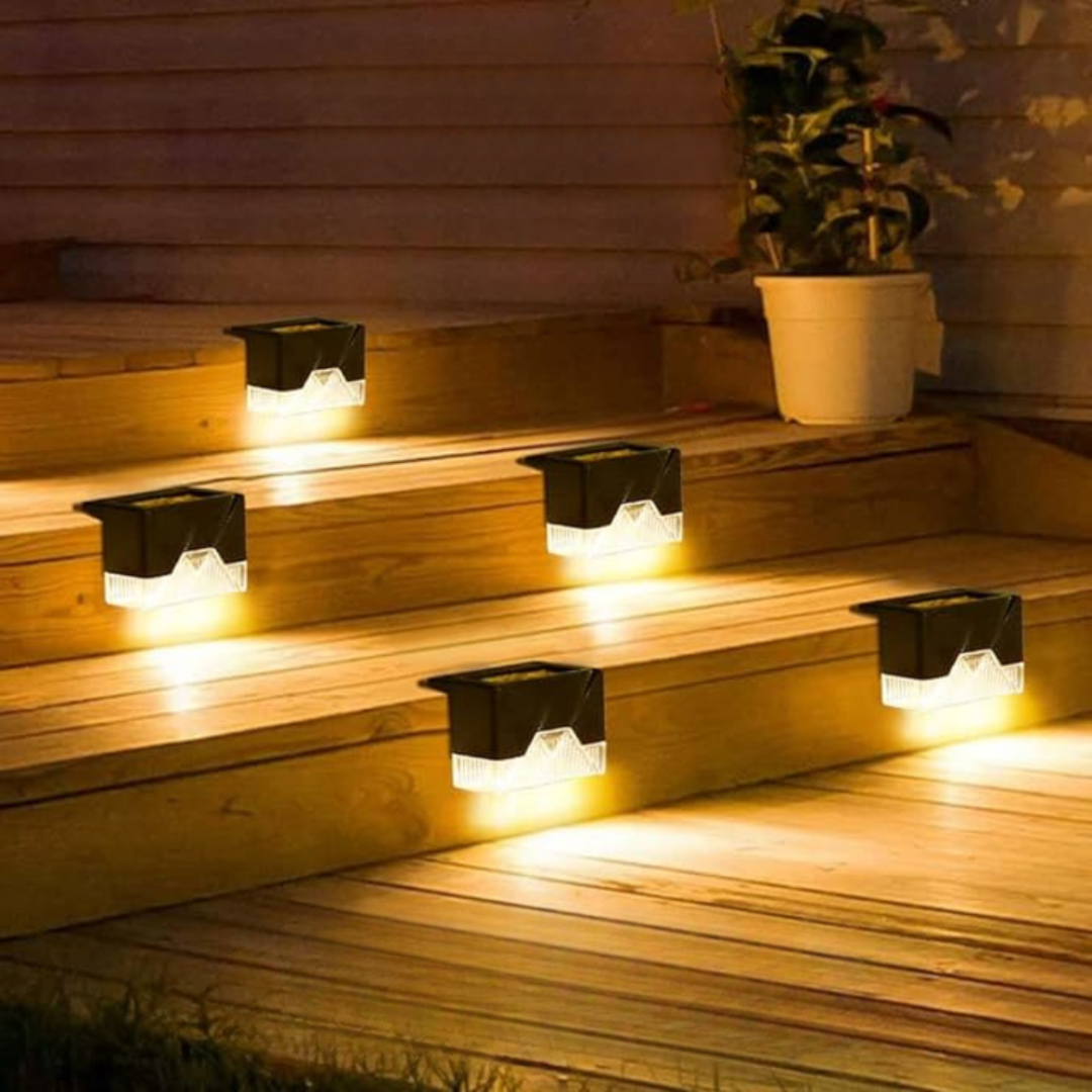 Sola Buitenlamp | Zonne-energie, Automatische Sensor, IP65 Weerbestendig, 4-Pack