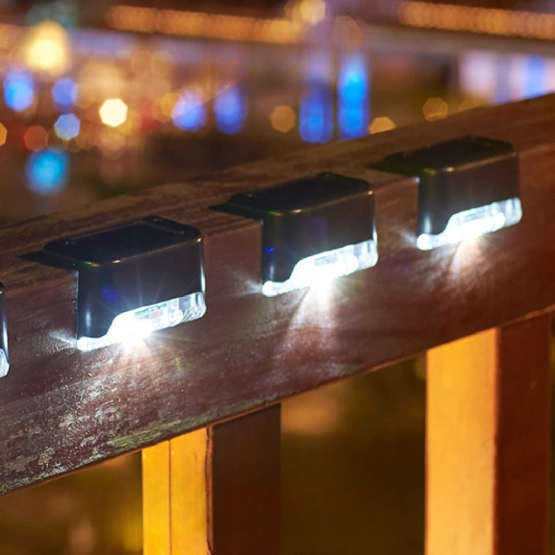 Sola Buitenlamp | Zonne-energie, Automatische Sensor, IP65 Weerbestendig, 4-Pack
