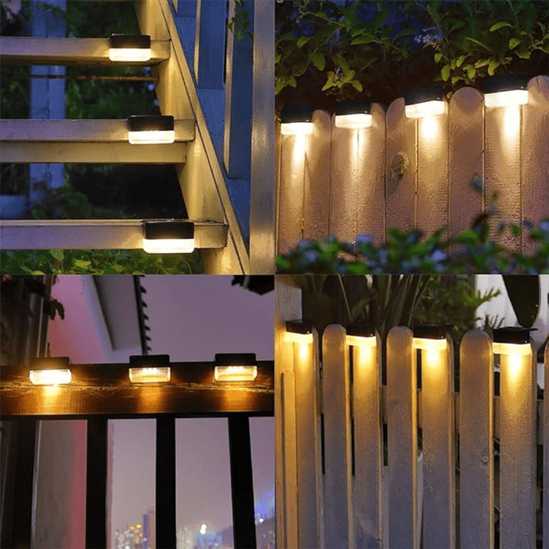 Sola Buitenlamp | Zonne-energie, Automatische Sensor, IP65 Weerbestendig, 4-Pack