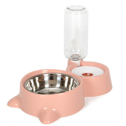Comfortabele 2-in-1 voerbak voor honden en katten