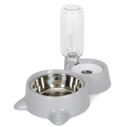 Comfortabele 2-in-1 voerbak voor honden en katten