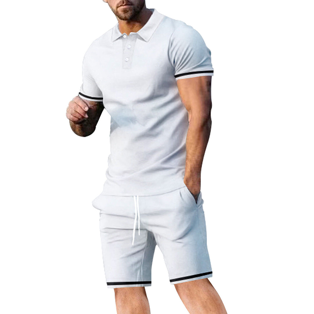 Heren zomerset – polo met korte broek