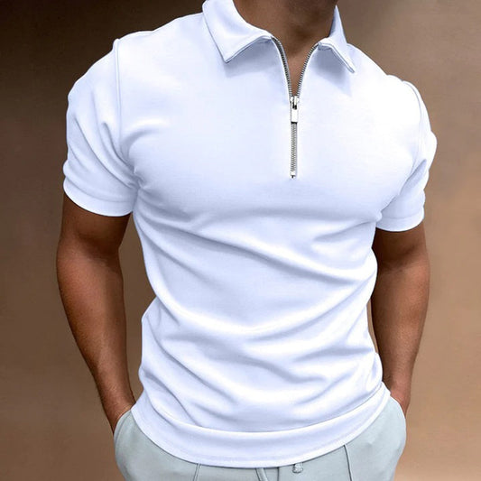 Polo met rits voor heren – casual & comfortabel