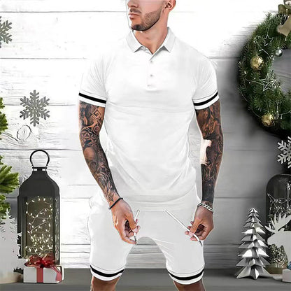 Heren zomerset – polo met korte broek