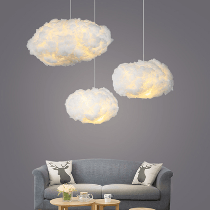 Wilo Hanglamp | Katoen Wolken Design, Warm Wit Licht