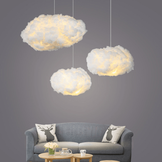 Wilo Hanglamp | Katoen Wolken Design, Warm Wit Licht