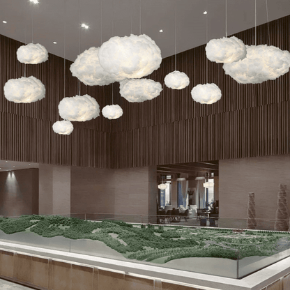 Wilo Hanglamp | Katoen Wolken Design, Warm Wit Licht