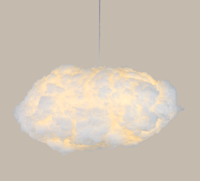 Wilo Hanglamp | Katoen Wolken Design, Warm Wit Licht