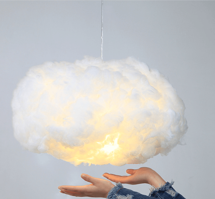 Wilo Hanglamp | Katoen Wolken Design, Warm Wit Licht