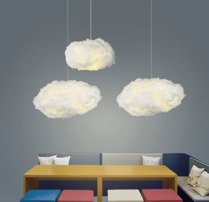 Wilo Hanglamp | Katoen Wolken Design, Warm Wit Licht