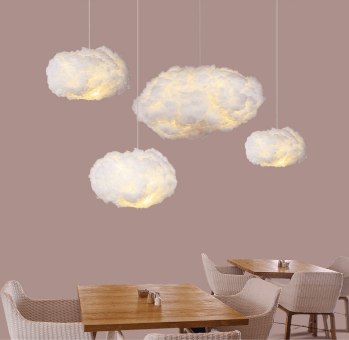 Wilo Hanglamp | Katoen Wolken Design, Warm Wit Licht