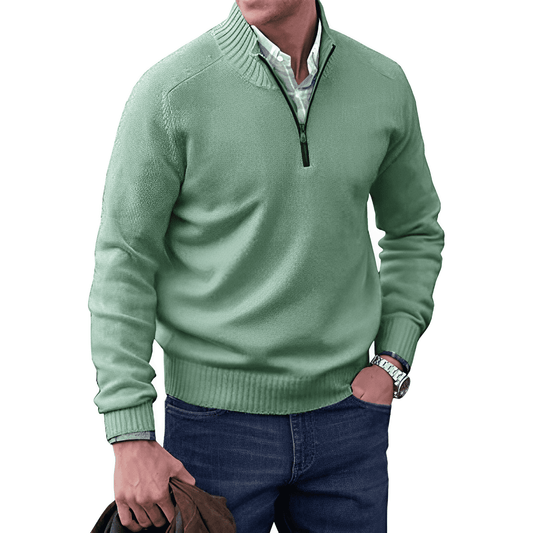 Benoit elegante trui met ritssluiting