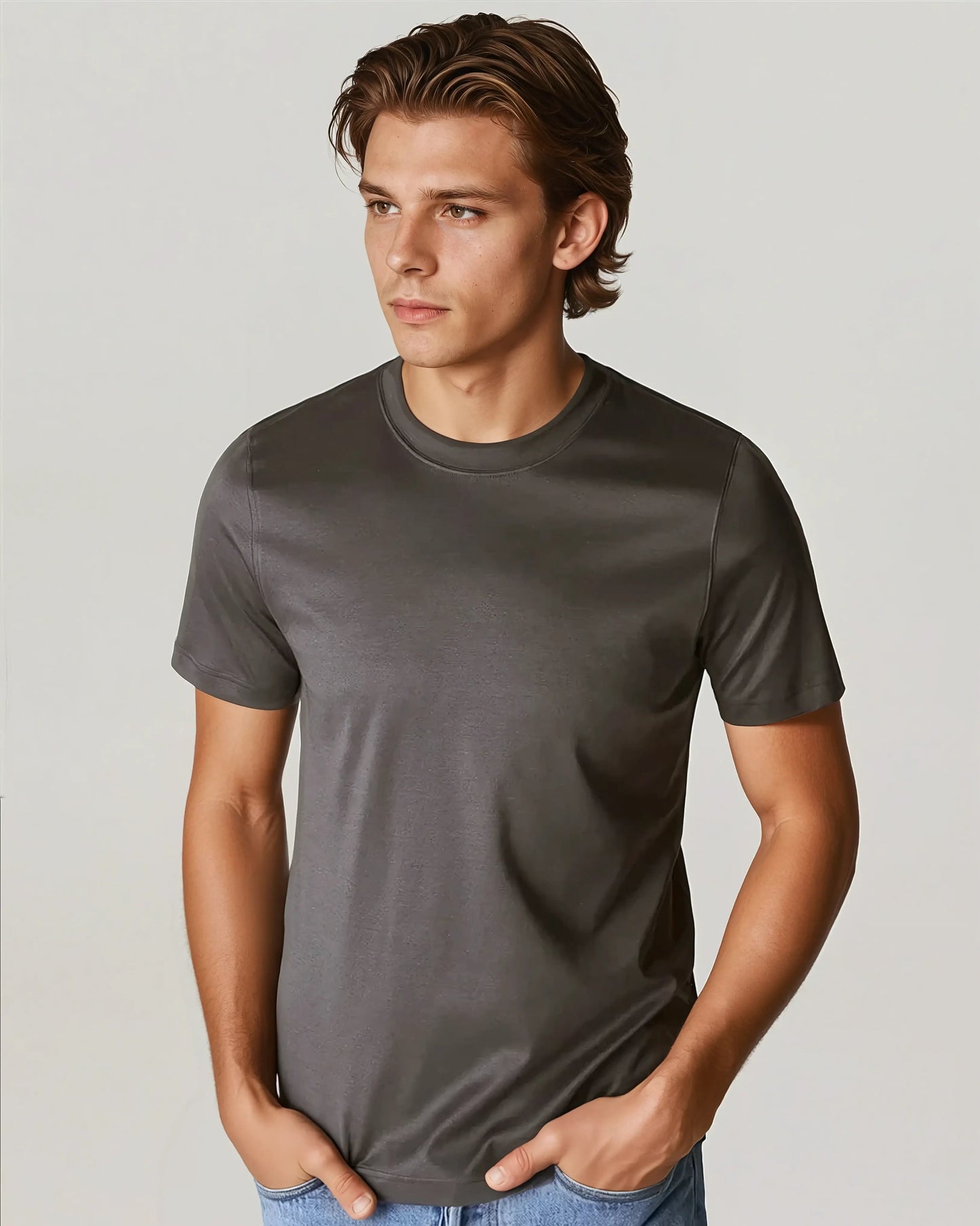 Heren t-shirt met glans