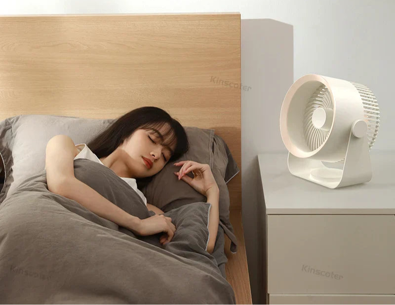 Draagbare roterende ventilator - Compact, krachtig en oplaadbaar