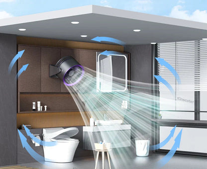 Draagbare roterende ventilator - Compact, krachtig en oplaadbaar