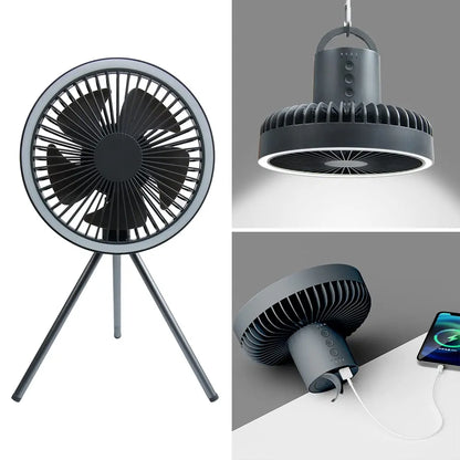 Praktische campingventilator – verkoeling en power voor onderweg