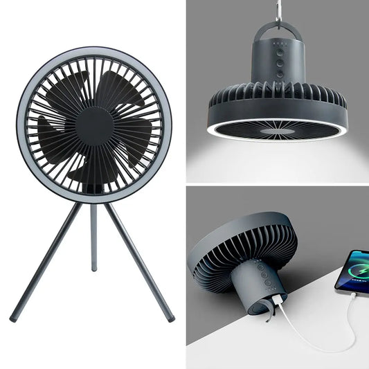 Praktische campingventilator – verkoeling en power voor onderweg