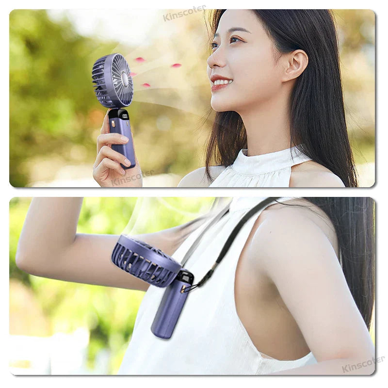 Mini ventilator voor verfrissing onderweg